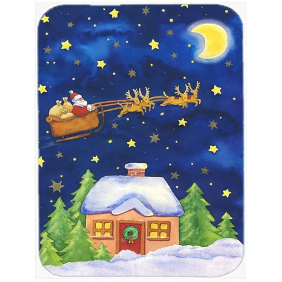 Christmas Santa Claus Across the Sky Mouse Pad, Hot Pad or Trivet