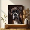 thumbnail image 6 of Boxer Dog Portrait Canvas Print Wall Art for Living Room Bedroom Office Home Wall Art Pet Lover Decor, 6 of 8
