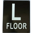 thumbnail image 4 of L FLOOR SIGN (10X12,Black Aluminum) -ref21422, 4 of 5