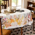 thumbnail image 5 of Fall Tablecloth Oval, Thanksgiving Tablecloth, Pumpkin Turkey Leaf Tablecloth, Fall Harvest Tablecloths for Oval Tables, Spill-Proof Table Cloth for Dining Room Table,60x120inch, 5 of 6