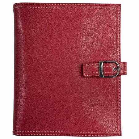 Day Timer Planner - Day-Timer Malibu Leather Snap-Tab 1 inch Planner Cover Desk Size - Planner