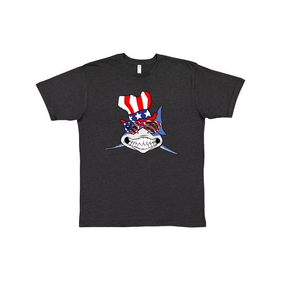 Inktastic 4th of July Patriot Shark T-Shirt