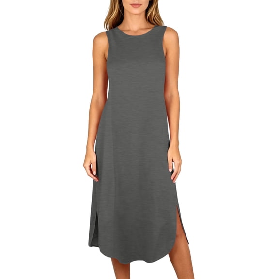 Vrorvz Long Nightgown for Womens Sleeveless Tank Nightshirts Sleepwear Loose Nightdress Nightgowns