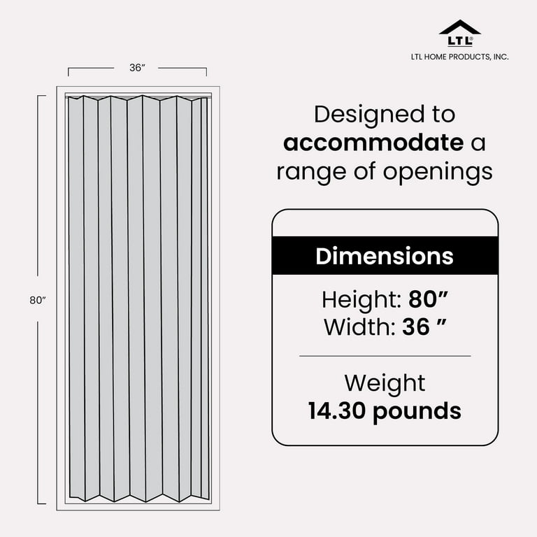 Spectrum Elite PVC Folding Door, Fits 36