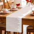 thumbnail image 5 of Abstract Cream Beige Table Runner 70 Inches, Modern Minimalist Graffiti Artwork Bed Runner Dresser Scarves Tabletop for Indoor Outdoor Parties/Ceremony/Banquet, 13" x 70", 5 of 9
