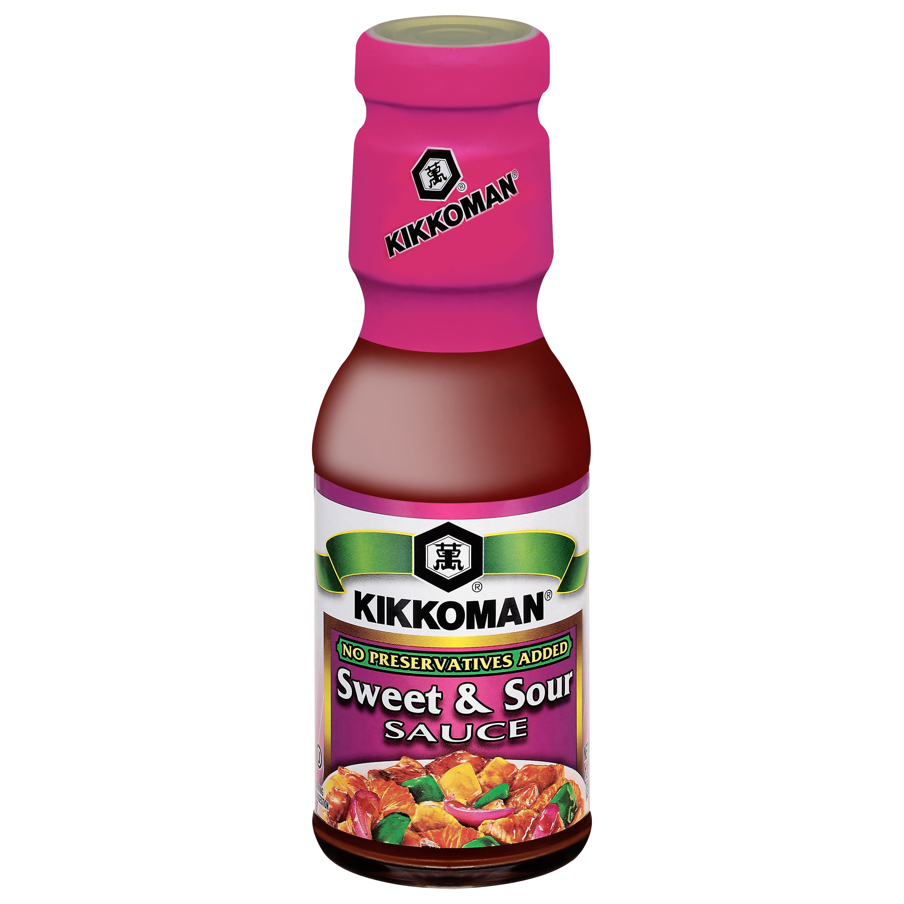 (12 pack) Kikkoman No Preservatives Added Sweet & Sour Sauce, 12 oz Glass Bottle
