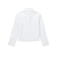 thumbnail image 2 of DPOIS Boys Kids Lapel Collar Formal Shirts Wedding Birthday Dress Shirt White 10, 2 of 3