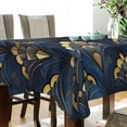 thumbnail image 5 of Yayeee Tablecloths 60" x 60" Rectangle Wrinkle Resistant Party Table Cover, Blue Art Pattern, 5 of 8