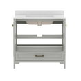 thumbnail image 2 of Flash Furniture Haven 36" Bathroom Vanity with Sink and Storage Cabinet Gray/Gold (FSBN436KDGYHGD), 2 of 11