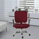 thumbnail image 5 of Paquete de 2 cubiertas de silla de oficina lavable extraíble estiramiento polvo a prueba de polvo de silla universal silla de silla de silla conjunto rojo, 5 of 9
