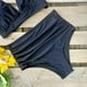 thumbnail image 5 of Traje de baño de dos piezas con cintura alta y volantes para mujer, bikini push up con estampado tropical, 5 of 6