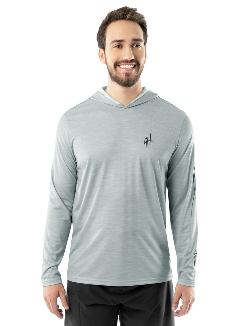 GH BY GUY HARVEY Men's Performance Long Sleeve Fishing Hoodie