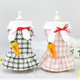 thumbnail image 6 of Plaid Princess Pet Dress Soft Texture Cute Pet Dogs Autumn Dress for Royal Style, 6 of 8