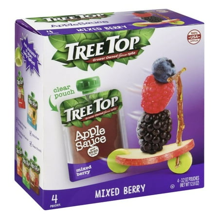 Tree Top® Mixed Berry Apple Sauce 4-3.2 oz. Pouches