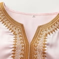 thumbnail image 6 of Thobe for Men Long Sleeve Embroidered Thobe Men Pink Thobe Eid Clothes Muslim Clothes, 6 of 7