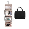 thumbnail image 3 of Bolso del viaje del bolso del artículo de tocador con el bolso cosmético resistente del maquillaje del agua del gancho colgante, 3 of 4