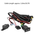 thumbnail image 3 of Kit de relé de fusibles de arnés de cableado de interruptor de encendido/apagado de luz antiniebla LED de coche Universal de 12V, 3 of 5