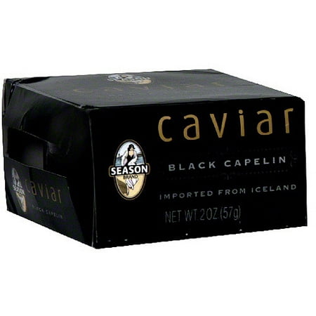 Season Black Capelin Caviar, 2 oz (Pack of 12)