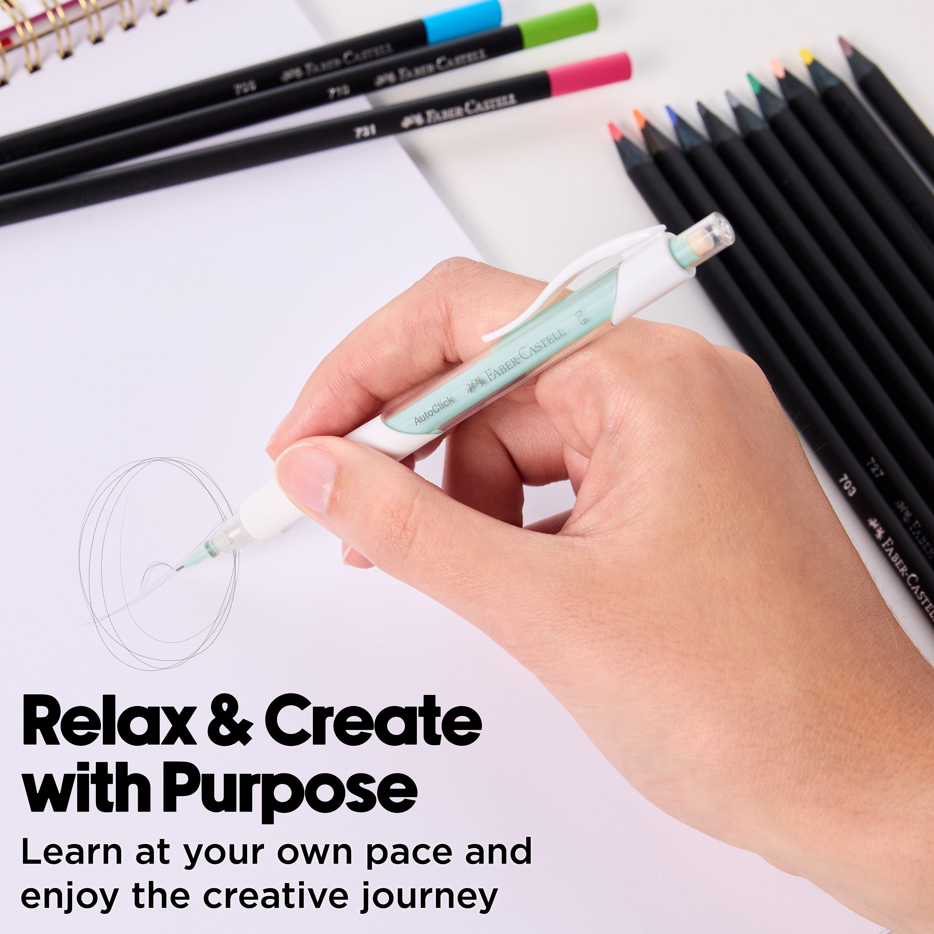 Faber-Castell Anime Drawing Kit - Japanese Adventures Edition Easter Basket Filler | Step-by-Step Instruction Book & Supplies
