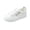 Green_004, variant on Domuza Women's PU Leather Low Top Sneakers No Tie Lazy Shoelace Label Decor Lightweight Non Slip Flat Casual Walking Footwear Green 8（EU-40）