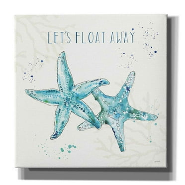 Epic Graffiti 'Deep Sea VI' by Anne Tavoletti, Canvas Wall Art, 26"x26"