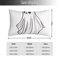 thumbnail image 2 of Fuzoiu Cute Ghost Simple Drawing Print Pillow Case with Hidden Zipper,Pillow Covers,Soft and Comfortable Pillowcase-16"x24", 2 of 6