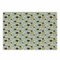 thumbnail image 1 of Yellow Cutting Board, Yellow and Black Stars with Retro Style Polka Dots Pattern Old Fashion Fun, Decorative Tempered Glass Cutting and Serving Board, Small Size, Marigold Black White, by Ambesonne, 1 of 1