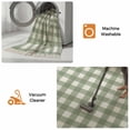 thumbnail image 5 of Sage Green Buffalo Plaid Washable Area Rug 3'x5',Farmhouse Green White Checkered Woven Cotton Tassels Kitchen Rugs,Non Slip Indoor Door Mat Throw Carpet for Entryway Living Room Nursery Laundry Room, 5 of 9