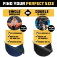 thumbnail image 2 of Wise Owl Outfitters Large DoubleOwl Hammock with Tree Straps, Orange/Gray, 2 of 8