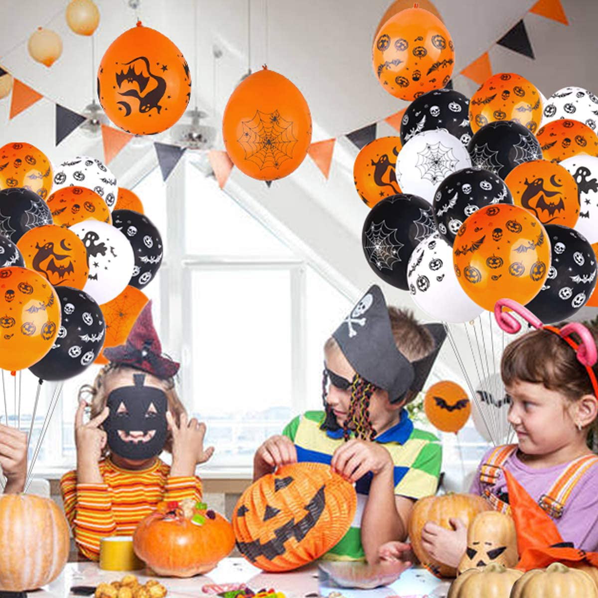 Ghost Balloon Halloween Party Kids Trick Treat 