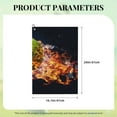 thumbnail image 4 of Fuzoiu Tennis Ball In Fire1 Print Golf Towel, Microfiber Golf Towels for Golf Bags with Clip,16" x 24" Portable Golf Towel,Best Gifts for Father Men Golf Fan Golfer, 4 of 8
