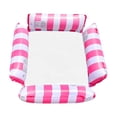 thumbnail image 3 of Sillas de hamaca flotantes para piscina, silla flotante de agua para adultos con patrón de rayas, silla de salón flotante inflable para piscina para, 3 of 8