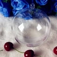 thumbnail image 4 of Adorno de bola rellenable de plástico transparente, esfera hueca a presión, decoraciones navideñas, bola rellenable transparente para boda, 15 Uds., 4 of 5