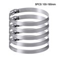 thumbnail image 1 of 5 Pieces Metal Hose Clip, Large Size Adjustable Ducting Clamps Stainless Steel, 1 of 7