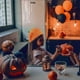 thumbnail image 5 of RKSTN halloween decroations Halloween Pumpkins Hat And Winter Baby Knitted Hat New Halloween Pumpkins Warm Beret, 5 of 7