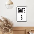 thumbnail image 6 of Gate 6 Sign Tin Sign Warning Metal Sign Vintage Sign Wall Decor for Home Farm Bar Coffee Shop Club Decoration 8x12 Inch, 6 of 7