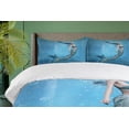 thumbnail image 4 of Ambesonne Ocean Duvet Cover Sets, Mermaid Myth Creature, 2-King, Blue, 4 of 7