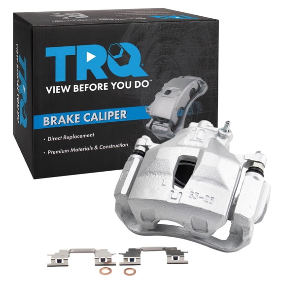 TRQ Front Left Brake Caliper w/Bracket Drivers Side Compatible with 2005-2007 Toyota Avalon 2005-2006 Camry 2004-2010 Sienna 2004-2008 Solara