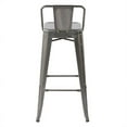 thumbnail image 5 of Pemberly Row 29" Transitional Metal Barstools in Silver (Set of 4), 5 of 9
