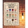 thumbnail image 5 of Metal Sign - Shots Menu - Durable Metal Sign - Use Indoor/Outdoor - Makes a Great Bar Decor and Housewarming Gift Under $20 (8" x 12"), 5 of 5