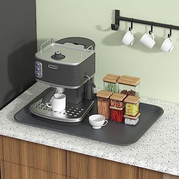 6 Packs Extra Large Plastic Trays, 25.3" x 17.7", Rectangular Multi-Purpose Tray, Gray