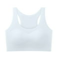thumbnail image 2 of Swuxness Toddler Big Girls Training Bras Built In Pad Bralette Crop Cami Tank Top Soft Breathable Stretchy Supportive, 2 of 4