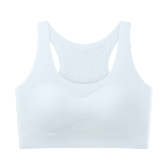Women's Shockproof No-Steel Bra, Breathable Comfortable Sports Brassiere With Built-In Padding