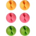 thumbnail image 1 of Clips para cables ZHAOCHENG 6 piezas de colores para escritorio, 1 of 5