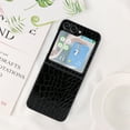 thumbnail image 2 of for Samsung Galaxy Z Flip 5 5G Case, Galaxy Z Flip 5 Leather Case, PU Leather + Hard PC Shell Ultra Thin Slim Durable Protective Phone Case Cover for Samsung Galaxy Z Flip5 5G 2023, Crocodile Print, 2 of 8
