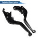 thumbnail image 5 of Palancas de freno y embrague cortas y largas ajustables Unique Bargains para Honda Rebel300 2017-2022, palanca de freno de manillar de motocicleta de aleación de aluminio negro sólido 1 par, 5 of 7