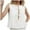White, variant on Undershirts for Women Tie Front Tank Top Ruffle Shirt Women Sleeveless Pleated Shirts Casual Vest Cute Shirts Floral Top Casual V Neck Compression Shirt for Chicken Tops Cute Tops Juniors