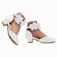 thumbnail image 3 of Godom Girls' Sandals Open Toe Summer Flats Dress Sandal Shoes for Toddler Little Big Kid, 3 of 7