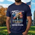thumbnail image 5 of Leey-World 250 Anniversary Usa Mens T Shirts Mens American Flag Tshirt 250th America Anniversary Tee 250 Years Patriotic Tops(Navy,2XL), 5 of 8