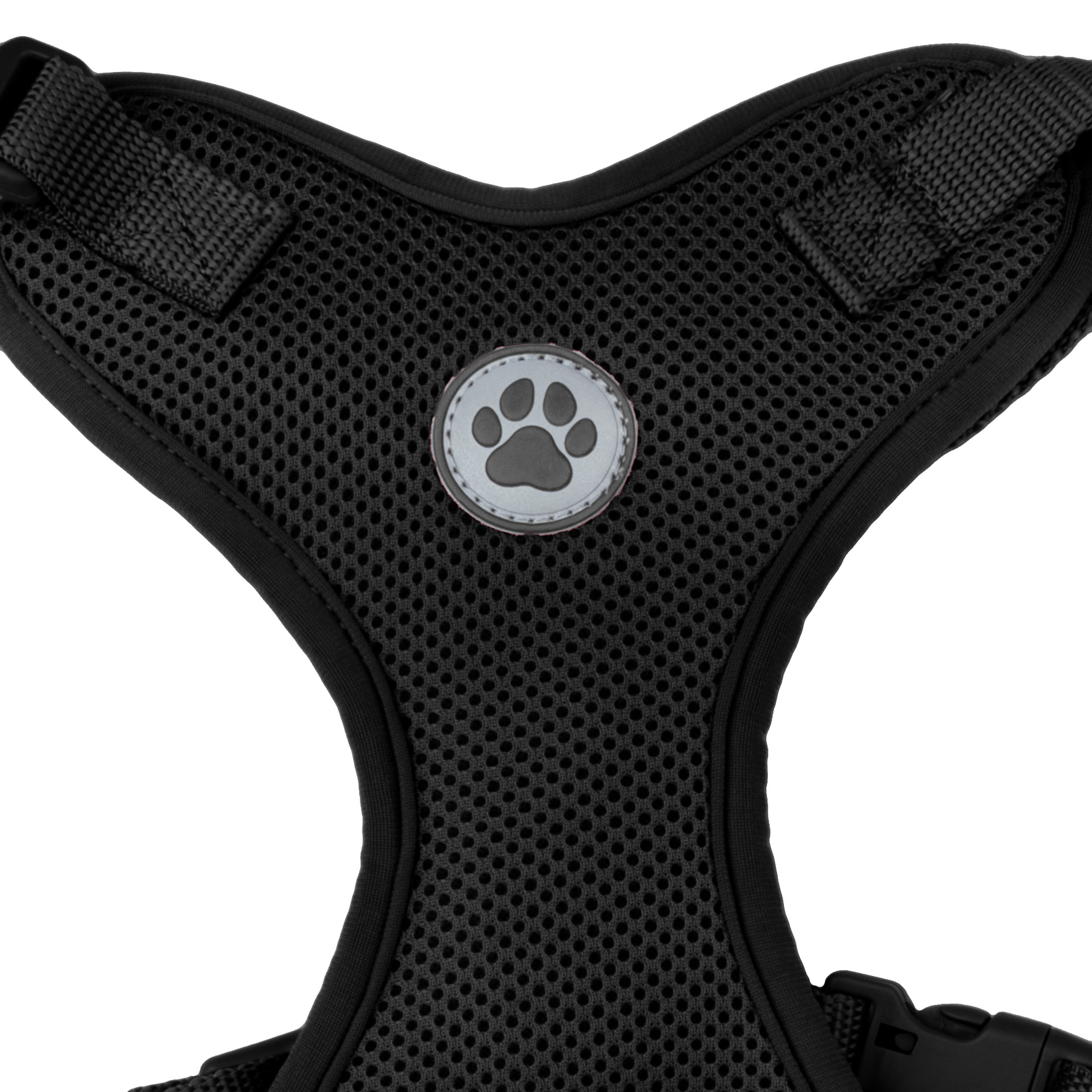 Vibrant Life Reflective Mesh Adjustable Dog Harness, Black, Small photo 7